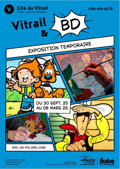 Visite exposition Vitrail & BD