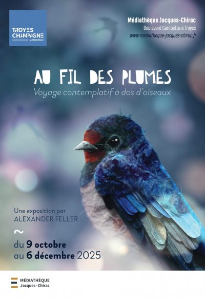 Exposition „Au fil des plumes : Voyage contemplatif à dos d’oiseaux“ d’Alexander Feller
