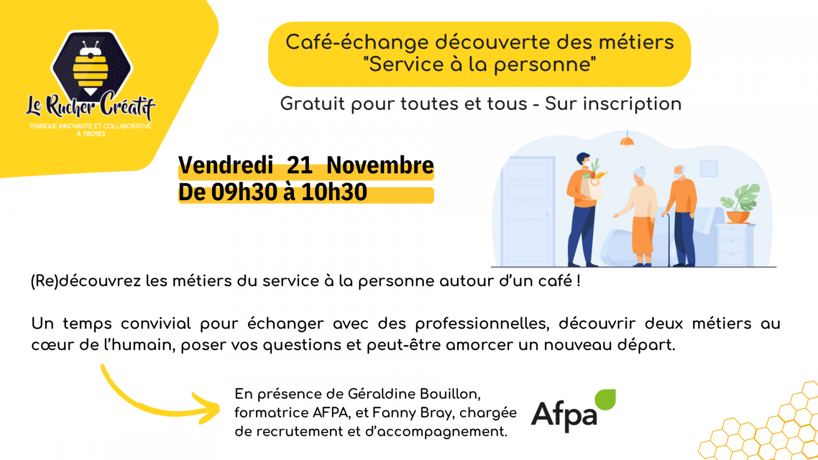 Café-échange découverte des métiers „Service à la personne“
