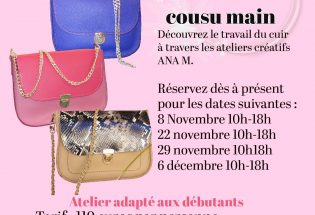 Atelier créatif – „Mon premier sac en cuir“ avec ANA M