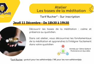 Atelier „Les bases de la méditation“