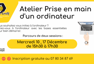 Atelier prise en main d’ordinateur