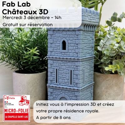 Fablab „Châteaux en 3D“