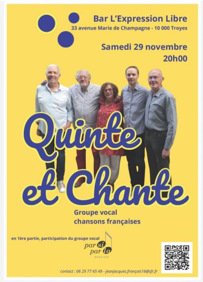 Quinte et Chante en concert