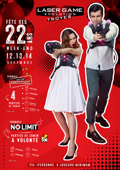 Laser Game Evolution Troyes fête ses 22ans