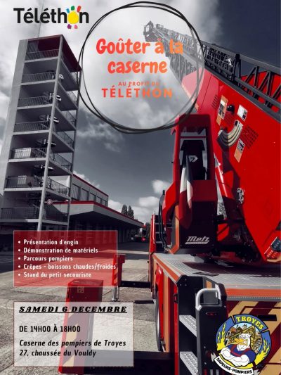 Goûter à la Caserne – au profit du Téléthon