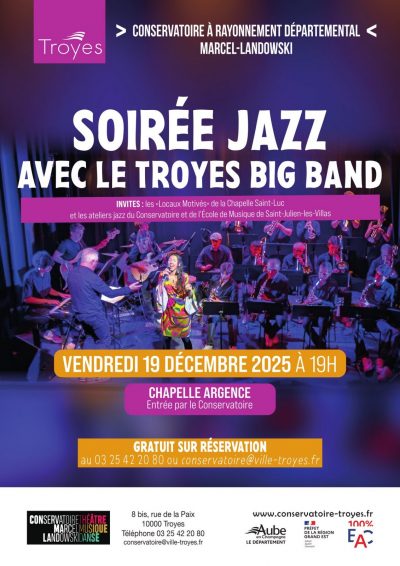 Soirée Jazz avec le Troyes Big Band