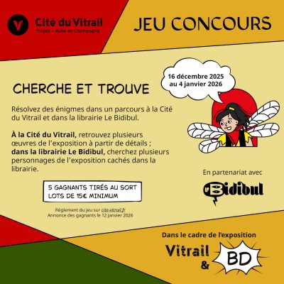 Jeu de piste – Cherche et Trouve Vitrail&BD
