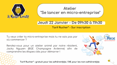 Atelier „Se lancer en micro-entreprise“