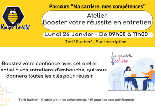 Atelier “Booster votre réussite en entretien“