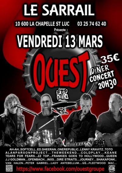 Soirée Pop-Rock avec le groupe OUEST