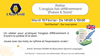 Atelier „L’anglais fait différemment (Poésie & Slam)“