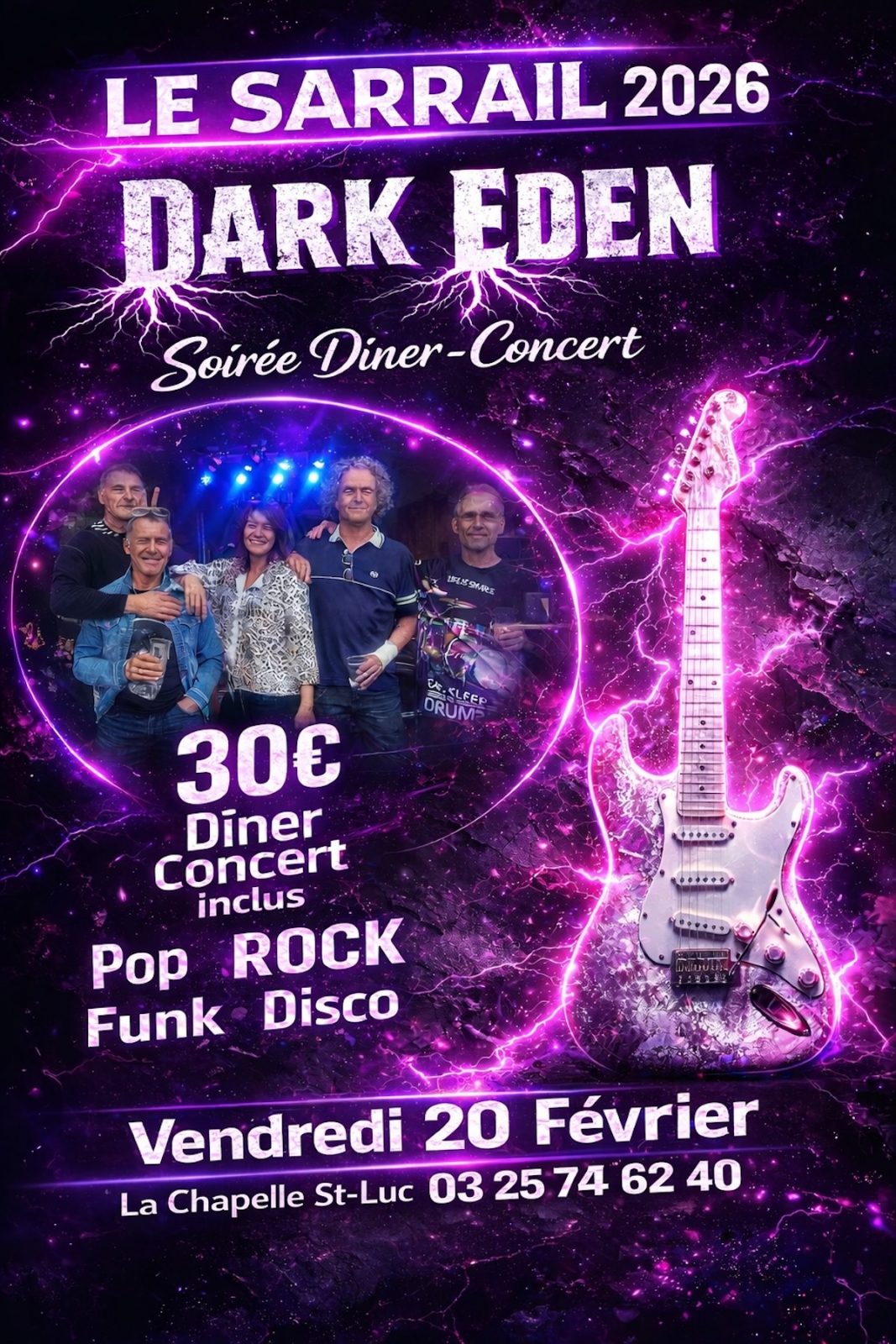 Soirée avec le groupe „Dark Eden“