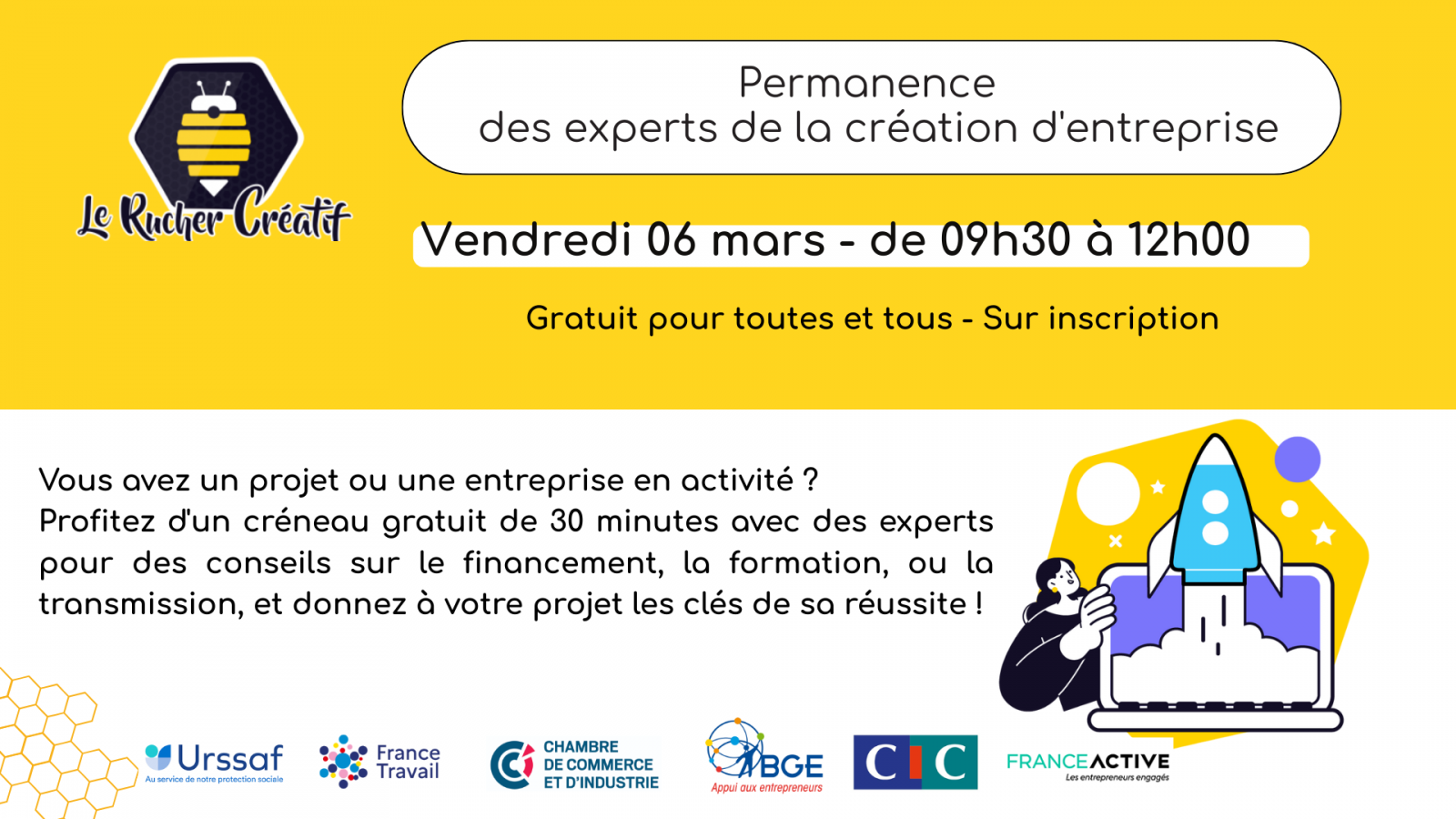 Permanence des expert(e)s de la création d’entreprise