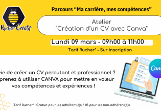 Atelier „Création d’un CV avec Canva“