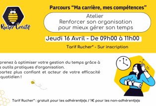 Atelier „Renforcer son organisation pour mieux gérer son temps“