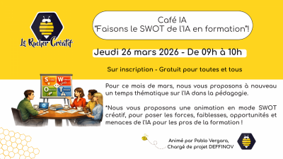 Café IA – Faisons le SWOT de l’IA en formation !