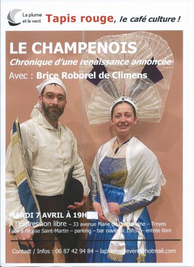 Tapis rouge, le café culture : „Le champenois, chronique d’une renaissance annoncée