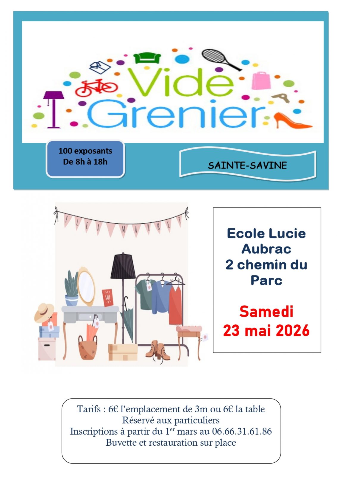 Vide-Greniers – Ecole Lucie Aubrac