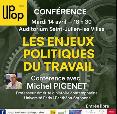 Conférence „Les enjeux politiques du travail“