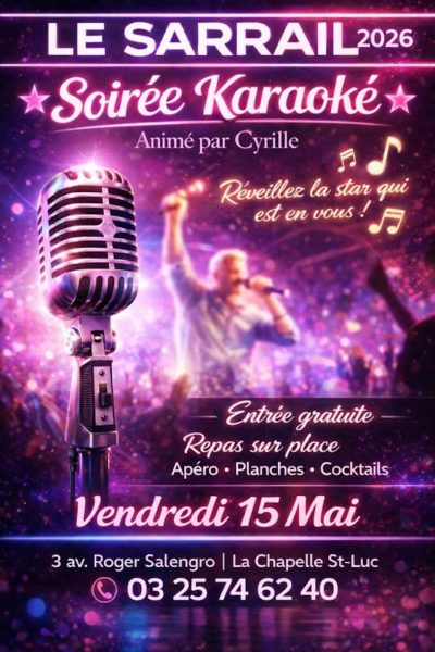 Soirée karaoké avec Cyrille