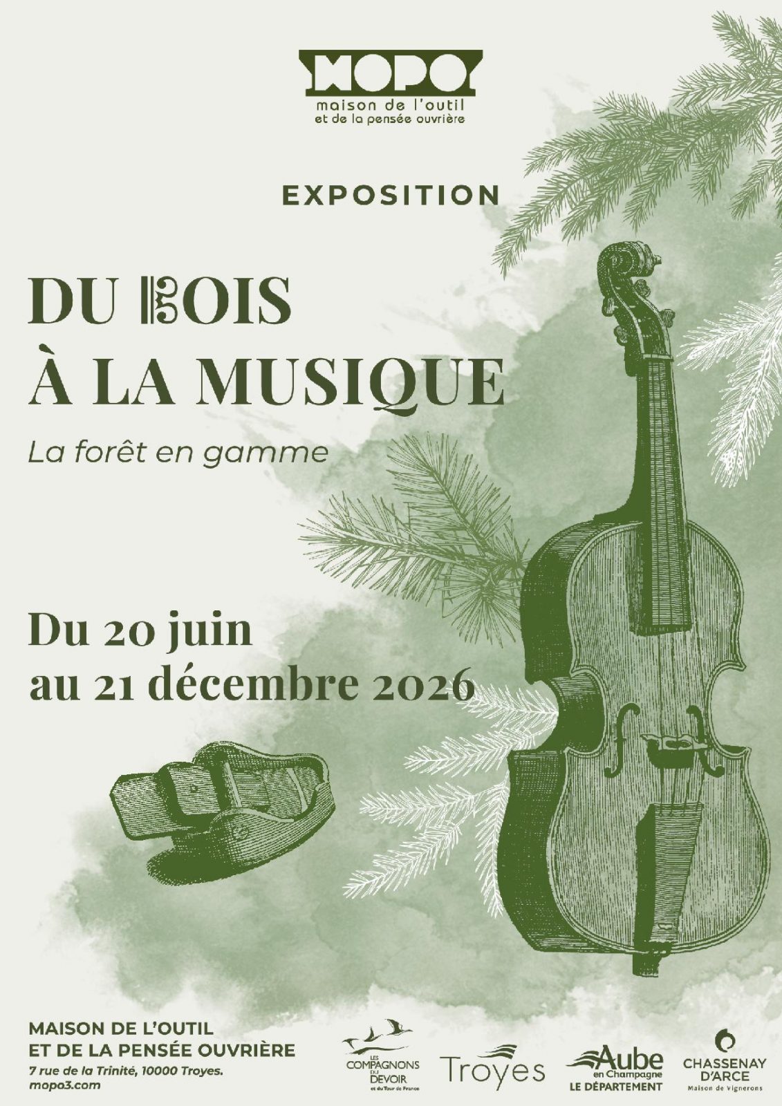 Exposition „Du bois à la musique, la forêt en gamme“