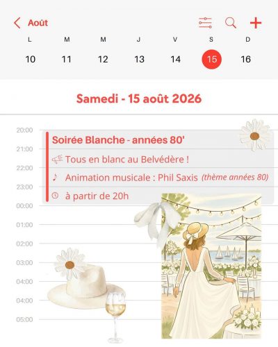 Soirée Blanche au Belvédère