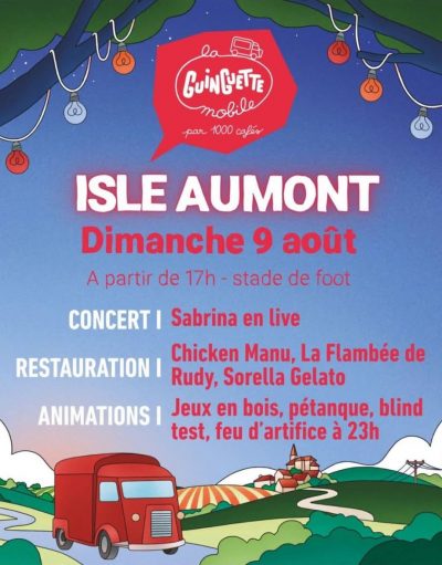 La Guinguette mobile s’installe à Isle-Aumont