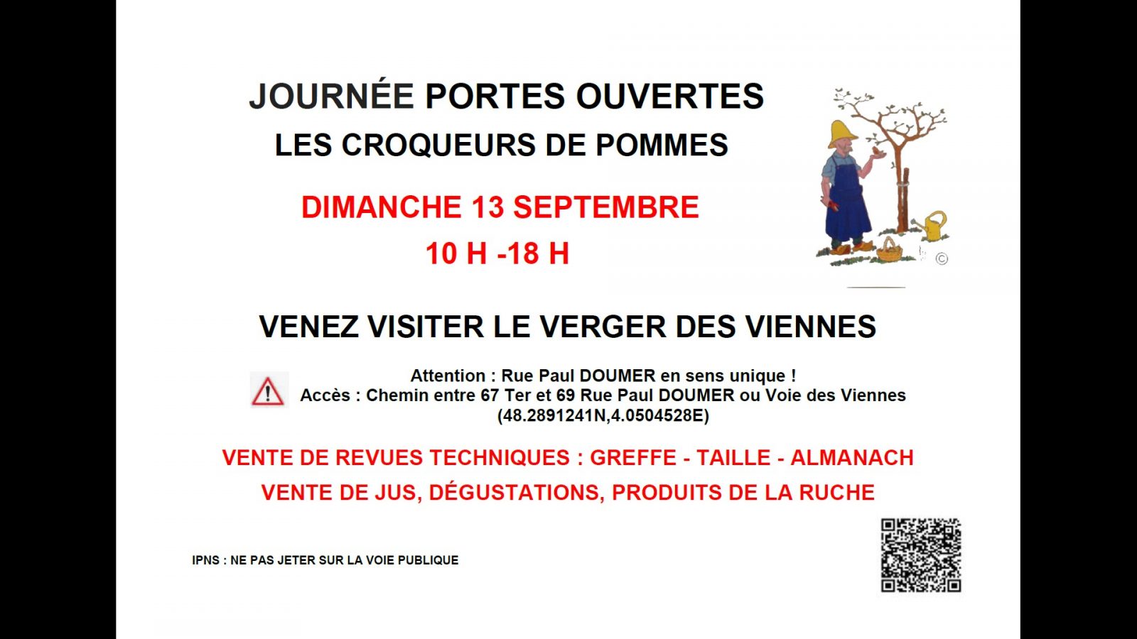 Journée portes ouvertes au verger des Viennes des Croqueurs de Pommes