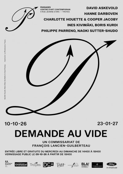 Vernissage de l’exposition „Demande au Vide“