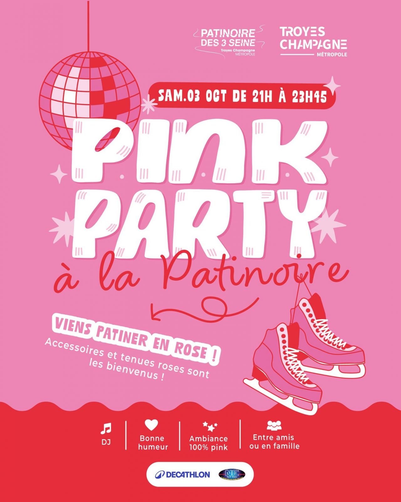 Pink Party à la Patinoire
