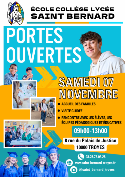 Portes Ouvertes „Ecole Collège Lycée Saint Bernard“