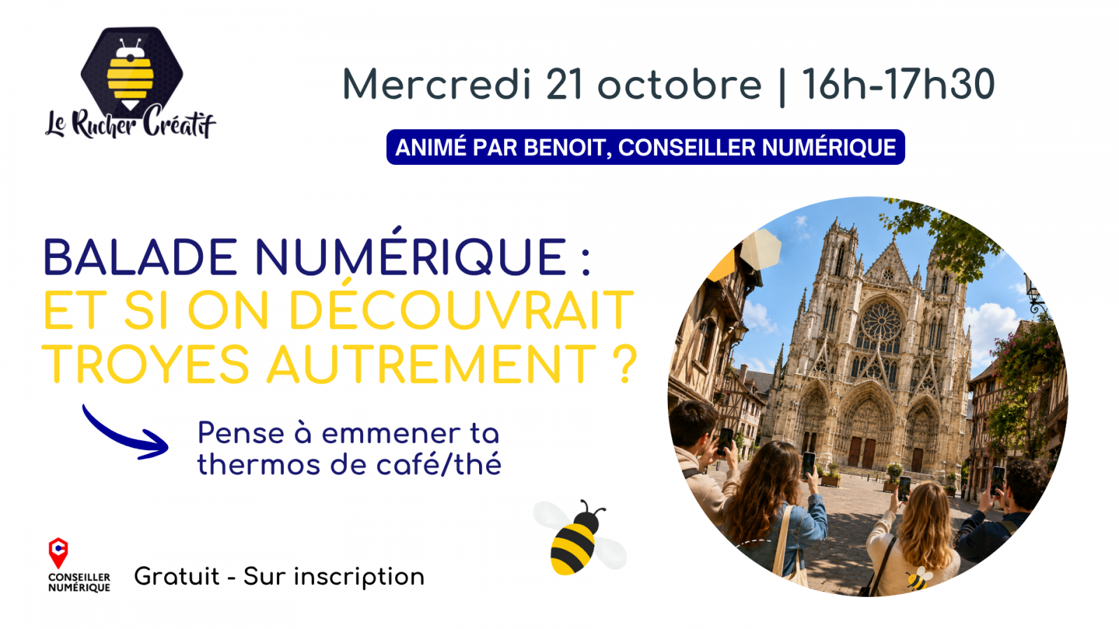 Café numérique : balade du patrimoine dans Troyes
