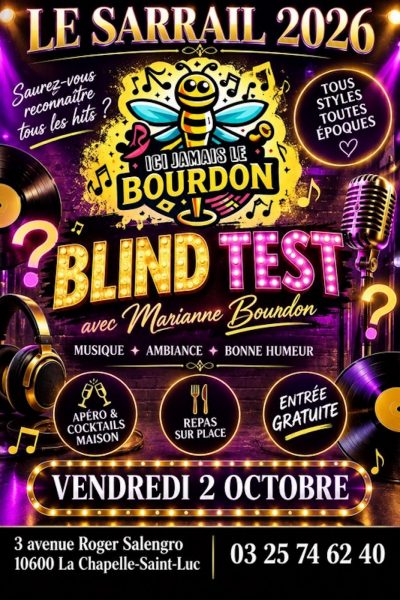 Soirée Blind Test avec Marianne Bourdon