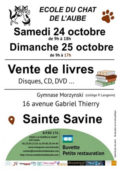 Foire aux livres de l’École du Chat de l’Aube