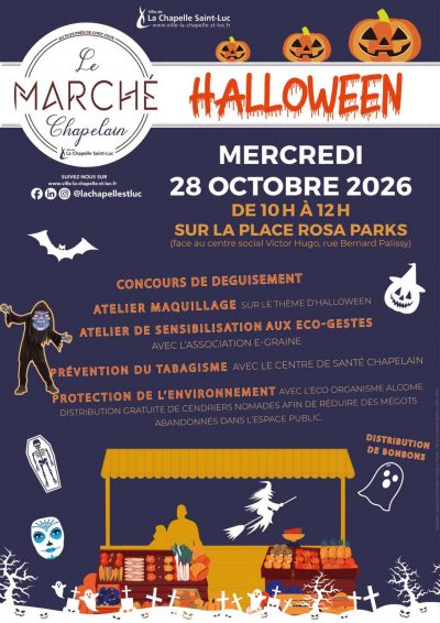 Le marché Chapelain fête Halloween